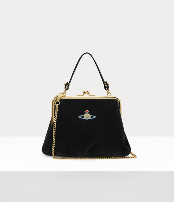 Vivienne Westwood Granny Frame Purse in BLACK